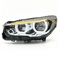Pièces automobiles SJC, phare pour BMW Série 5 GT-F07, phares Angel Eye jaunes et blancs, feux de jour à LED, assemblage 10-17