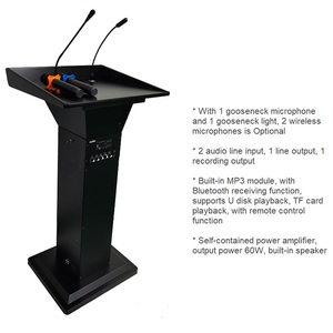 Décorations d'église, pupitres hauts, chaires, microphones pour 2 personnes, pupitres numériques pour église chrétienne, supports <span class=keywords><strong>de</strong></span> chaire pour église intelligente - Product Image 3