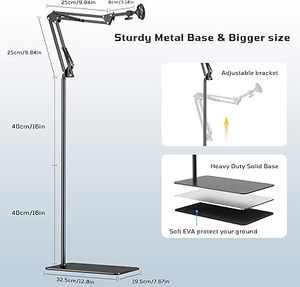 Floor Magnetic <b>Phone</b> <b>Holder</b> for Bed Laying Down Adjustable Bedside <b>Phone</b> Stand for iPhone Headboard Cell <b>Phone</b> Mount - Product Image 3