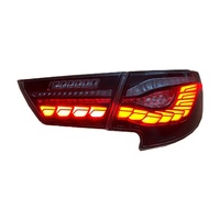 Convient aux feux arrière 10-17 Reiz Mark X Modifié avec LED Dragon Scale pour les feux de circulation et les clignotants.