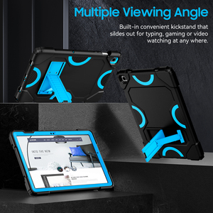Đen + Xanh Heavy Duty chống sốc gồ ghề bảo vệ trường hợp đối với Galaxy Tab A9 cộng với 11 "<span class=keywords><strong>Samsung</strong></span> Máy tính bảng X210/x216/x218 - Product Image 3