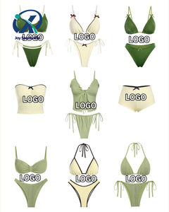 2025 новый роскошный купальник для женщин купальники фабричная оптовая продажа высокое качество индивидуальное печатное бикини с высокой талией мини микро бикини - Product Image 1