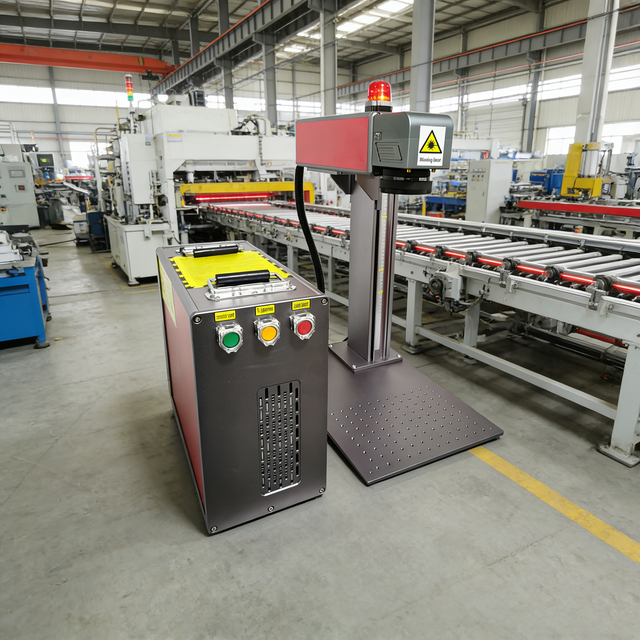 Desktop Fiber Laser Marking Machine for Metal Logo QR Code Barcode Serial Number Industrial Engraving