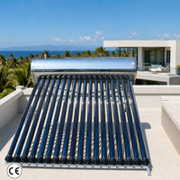 Chauffe-eau solaire à tubes sous vide pressurisés haute efficacité 300L pour hôtel, usage commercial et garage