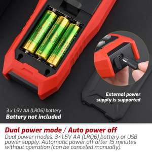 Termómetro OEM TASI TA612B K/J con registrador de datos de 9999 grupos, termopar personalizable, compatible con ODM - Product Image 5