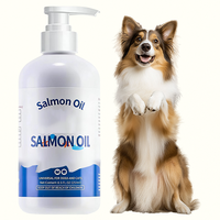 Huile de saumon sauvage d'Alaska pour animaux de compagnie, huile de morue et de krill, EPA DHA, absorption rapide, moins de perte de poils, moins d'irritations cutanées, santé des articulations et de l'immunité, liquide