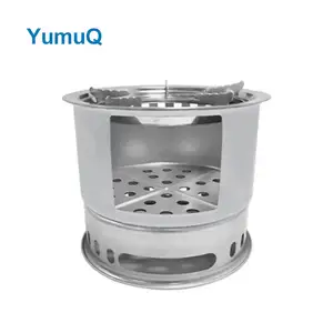 YumuQ Factory Price Cheap Charcoal Wood Pellet Heating Steel Portable Outdoor Camping Cooking Stove