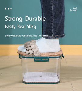 กล่องเก็บของในตู้เย็นแบบหนาทำจากพลาสติก PET เกรดอาหารของ <span class=keywords><strong>Nfs</strong></span> - Product Image 6