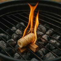 Allume-feux Allume-feux en pin naturel pour feux de camp Cheminée Grill Poêle à granulés de bois Cheminée Foyer BBQ Fumeur