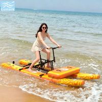 Vélo aquatique gonflable à structure plate, 1 personne, cadre en aluminium avec tapis flottant avant, rapide pour la rivière, pliable, de Chine, Lumark