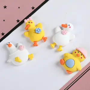 New Cute Duck Resin Flatback Resin Charms Resin Duck For Decoration