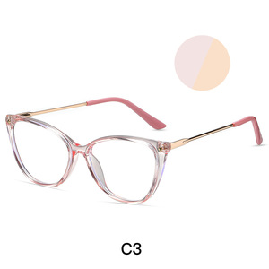 Vente en gros de montures optiques pour femmes de haute qualité en TR90, logo personnalisé, lunettes légères en métal - Product Image 4