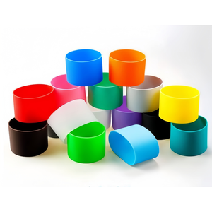 مخصصة سيليكون الأكمام واقية مخصصة سيليكون شمعة كوب زجاجة مطاطية لحماية - Product Image 1