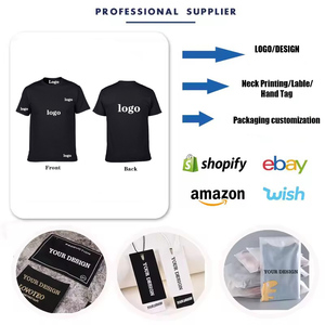 Camiseta ajustada de compresión para correr con logotipo privado personalizado 180g 95% algodón 5% Spandex <span class=keywords><strong>elastano</strong></span> ajustada camiseta lisa en blanco - Product Image 4