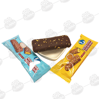 Barre de chocolat au lait et à la noix de coco dorée en gros, barre de biscuit croustillante, collation, certifiée Halal, emballage individuel