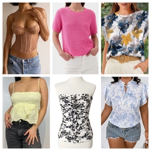 <span class=keywords><strong>Venta</strong></span> Directa de Fábrica al por Mayor de Tops de Verano para Mujer de Alta Calidad y Estilo Moderno, Envío Aleatorio de Inventario - Product Image 4