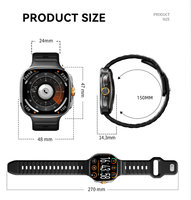 Reloj Inteligente de Monitoreo de Salud con Pantalla AMOLED, Correa de Silicona, Monitor de Frecuencia Cardíaca Magnético, Monitorización del Sueño, Videollamadas, Resistente al Agua IP67