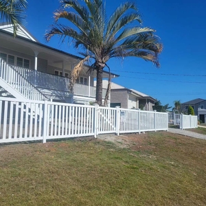 Haute qualité PVC Semi intimité clôture coupe-vent extérieur jardin balcon barrière décor échantillons gratuits 4 'x 8' blanc haut plat <span class=keywords><strong>piquet</strong></span> 3824 - Product Image 2