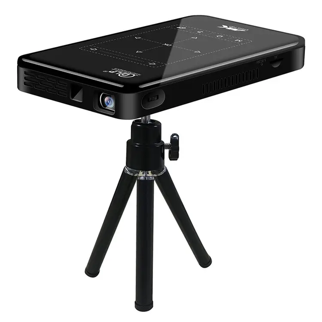 Quad Core Dual Wifi Android OS 9.0 P09II Mini Projector 3D 4k hd Home Theater Portable Projector Factory Price