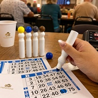 Marqueurs de bingo personnalisables à pointe ronde de 10 mm, encre à base d'eau, 15 ml, colorés, en vrac, pour salles de bingo, dessin et jeux