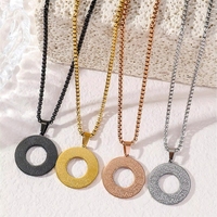 Colliers en acier inoxydable avec verset religieux islamique arabe Allah Ayatul Kursi, bijoux fins pour hommes et femmes, inspirés du Coran
