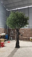 Árbol de Pino Artificial de Plástico, Planta Verde de Simulación de Arce, Nueva Decoración Interior China, Embellecimiento de Patio, Personalizable para Fotografía