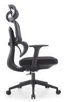 JOHOOFURNITURE Chaise de bureau exécutive moderne en tissu, avec accoudoirs réglables, pivotante, pour ordinateur, dossier solide, pour bureau à domicile