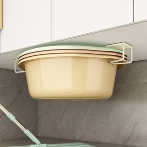 Under Cabinet Sink Organizer Wall Mounted Durable Storage Rack For Bathroom Corner Mounting - Product Image 1