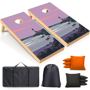 <span class=keywords><strong>Cornhole</strong></span> en bois pliable de taille réglementaire 4ft*2ft, avec pieds robustes, en contreplaqué de bouleau massif, léger et durable, pour la vente en gros - Product Image 2