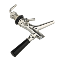 Robinet de robinet de bière de qualité alimentaire en acier inoxydable argenté nouveau design nettoyage facile pour l'équipement de cuisine de brasseur de bar à bière commercial