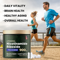 Capsules de Nicotinamide Riboside Liposomal NAD 900mg, Complément Alimentaire Anti-Âge pour Adultes, Stimule l'Énergie et l'Immunité