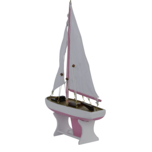 Regalo de Cumpleaños Único para Niña, Modelo de Yate de Madera PS17 ROSA Personalizado, Barco Artesanal, Decoración Marítima para el Hogar, Juguete de Barco para la Habitación de la Niña - Product Image 4