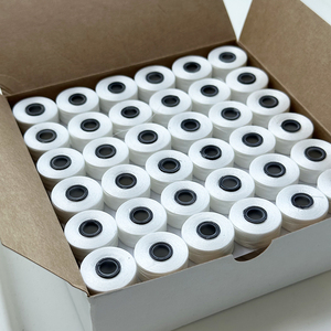 144 bobbins 75D/2 Polyester <span class=keywords><strong>sideless</strong></span> lõi từ pre-vết thương thêu chủ đề <span class=keywords><strong>bobbin</strong></span> cho Crochet & may mercerized kỹ thuật - Product Image 2