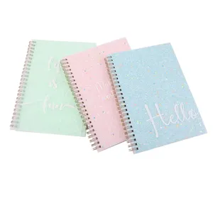 Spiraal Notebook 5X7 Inch,College Regeerde Tijdschriften Spiraal Gebonden Lichtgevende Spiraal Hardcover Notebooks