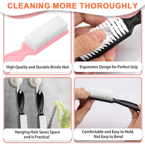 Kit de 8 brosses à ongles pour le nettoyage des ongles, brosse à ongles avec poignée, brosses de nettoyage, outils de manucure, kit de brosses exfoliantes - Product Image 3