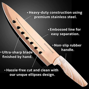 Hip-Home Set cuchillos de cocina tùy chỉnh thịt trái cây dao nhà bếp không dính thép không gỉ đầu bếp dao đặt - Product Image 2