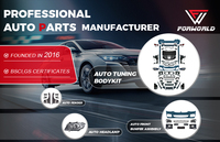 Fabrication à l'état neuf pour Cadillac ATS à ATSV 2013-2018 Kit de carrosserie complet de voiture avec garde-boue de capot de calandre de pare-chocs avant et arrière