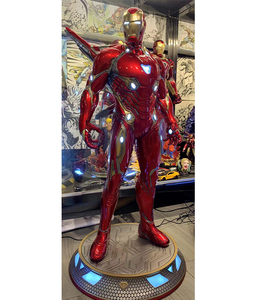 Figura di meraviglia personalizzata statua di uomo di ferro Super eroe in fibra di vetro scultura uomo <span class=keywords><strong>Marvel</strong></span> MK50 Iron Man resina statua - Product Image 3