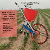 Semoir et repiqueuse multifonctionnels manuels avec machine de fertilisation pour l'ensemencement d'arachides, de soja et de blé