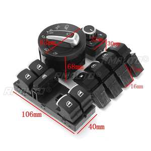 7 pièces - Commande de fenêtre, interrupteur de phare, interrupteur de carburant 5ND959565B 1KD959833 pour VW Golf MK5 MK6 pour Jetta MK3 MK4 Passat B6 B7 - Product Image 6