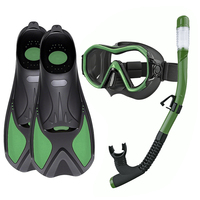 Aloma Nouveau Sangle élastique anti-buée Équipement de plongée en silicone Ensemble de tuba Kits de plongée Masque de plongée avec tuba et palmes
