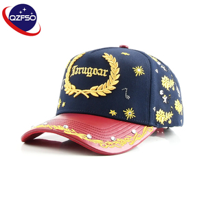 QZFSO Casquettes personnalisées en gros, casquettes de baseball non structurées en coton à 5 panneaux avec visière légèrement incurvée, style Dad Hat et A-Frame - Product Image 1