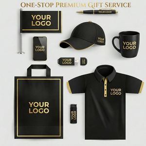 Juego de Regalo Promocional de Servicio Premium Integral de Lujo, Caja de Regalo Corporativa VIP con Logotipo Personalizado en Lámina Dorada para Socios Comerciales - Product Image 1