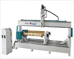 TJ-8040 Sản Phẩm Cố Định Máy Tiện Gia Công Gỗ CNC Cột Rồng Đường Kính Lớn Gia Công Chuyên Nghiệp