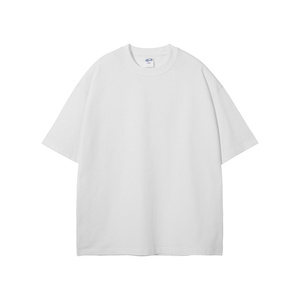 เสื้อยืดคอตตอน 100% หนัก 275gsm คุณภาพดีสำหรับผู้ชาย ทรงโอเวอร์ไซส์ ไหล่ตก แบบเรียบ ไม่มีลาย ขายส่ง - Product Image 3