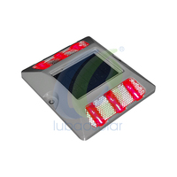 Marqueurs réfléchissants solaires pour pavés LS-01A 6 LED 0,5W 5V Panneau solaire -20 ° C~80 ° C pour autoroute et parking