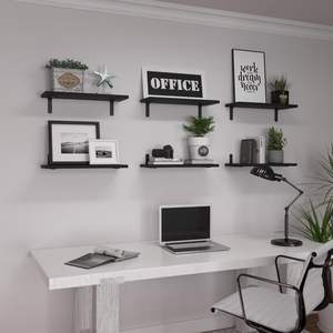 <span class=keywords><strong>Estantes</strong></span> Esquineros Flotantes de Madera Rústica Moderna, <span class=keywords><strong>Estantes</strong></span> de Pared <span class=keywords><strong>para</strong></span> Herramientas de Limpieza, <span class=keywords><strong>para</strong></span> Baño, Cocina, Dormitorio, Decoración del Hogar - Product Image 5