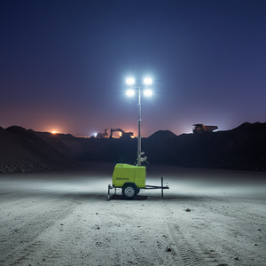 7 Meters Telescopic High Mast <b>Generators</b> LED Lights Tower <b>Mobile</b> 5kw <b>Generator</b> Lighting Tower Outdoor - Product Image 3