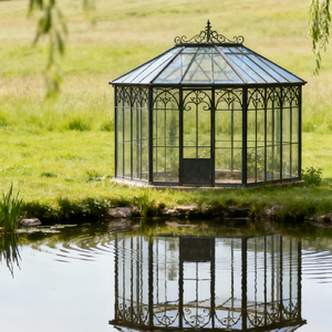 <span class=keywords><strong>Serre</strong></span> victorienne avec structure en <span class=keywords><strong>fer</strong></span> <span class=keywords><strong>forgé</strong></span> et toit en verre incurvé, architecture classique pour les jardins modernes - Product Image 5