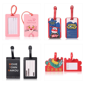 2024 Thời Trang Tùy Chỉnh PVC Hành Lý Tag Du Lịch Hành Lý Phụ Kiện Với Tên Và Tin Nhắn Hành Lý Tag - Product Image 4